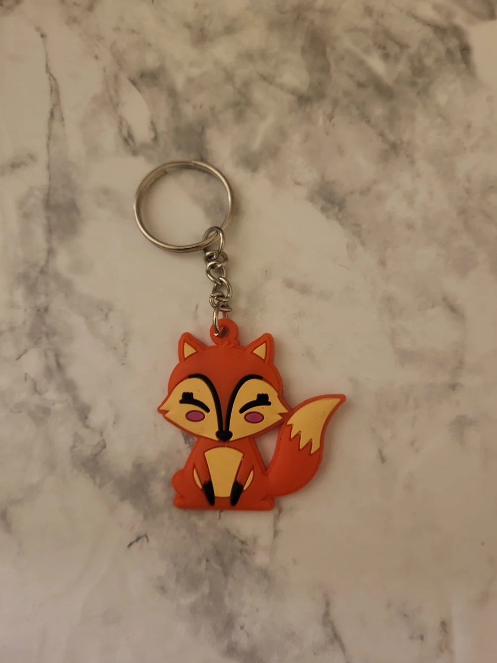 Cute Orange Fox Keychain